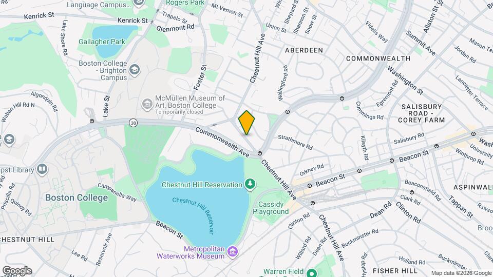 268 Chestnut Hill Ave Mapa y Detalles de la Ubicación