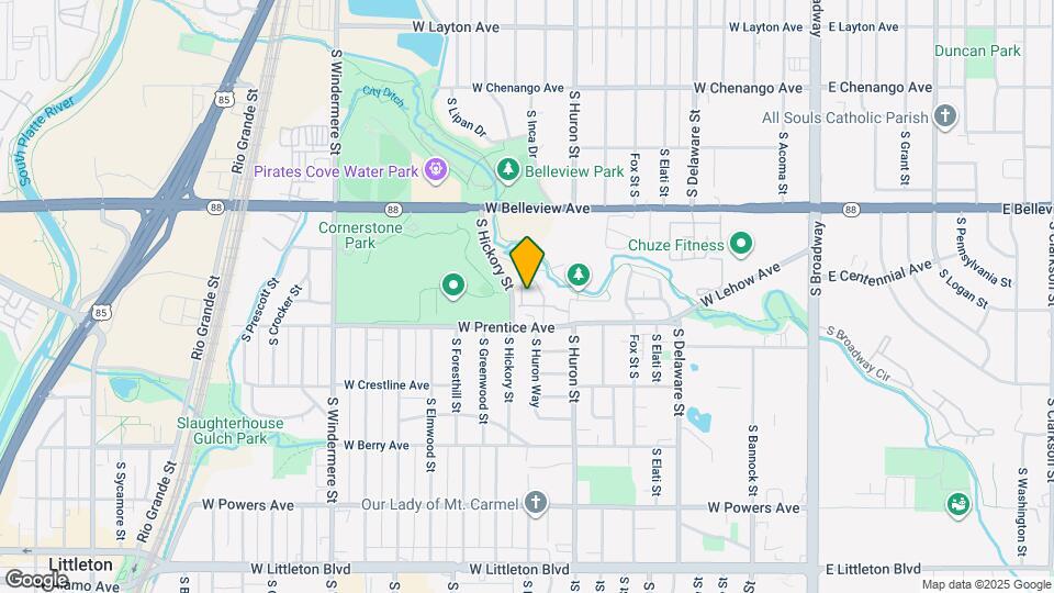 5250 S Huron Way Map and Location Details