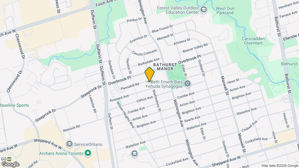 116 Shaftesbury St Map and Location Details