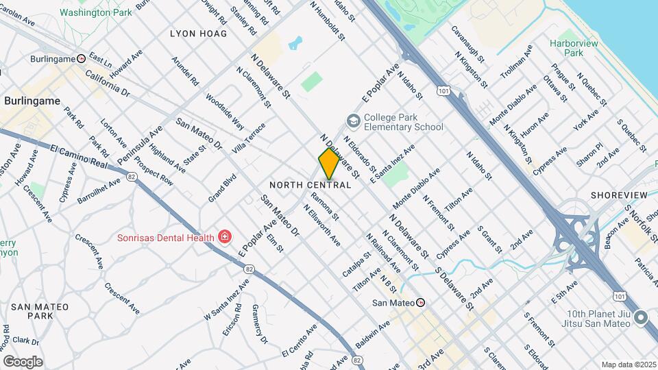 341 N Claremont St Map and Location Details