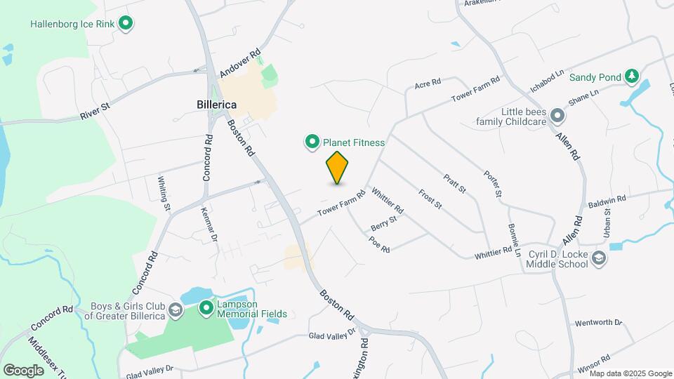 Residences at Billerica Map and Location Details