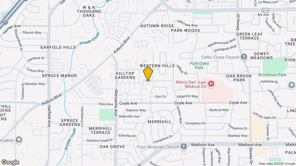 6074 Vía Casitas Map and Location Details