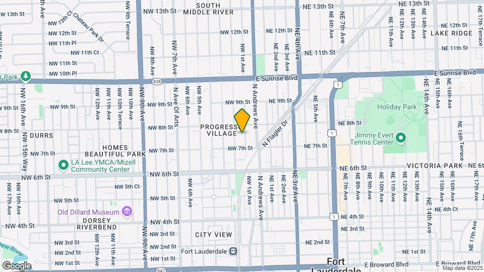 725 NW 1st Ave Mapa y Detalles de la Ubicación