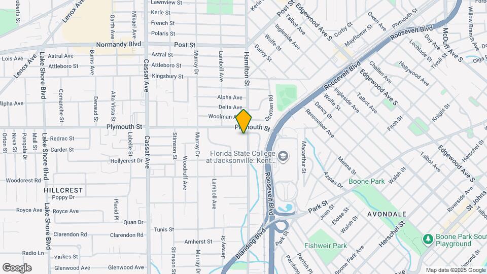 1216 Hamilton St Map and Location Details