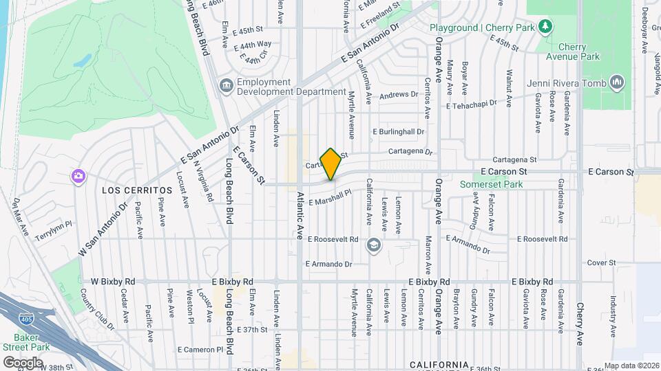 740 E Carson St, Unit Apt 1 Map and Location Details