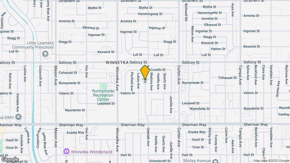 7447 Oakdale Ave Map and Location Details