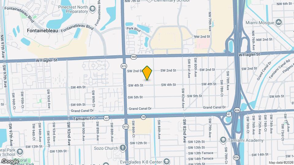 8445 SW 4th St Map and Location Details