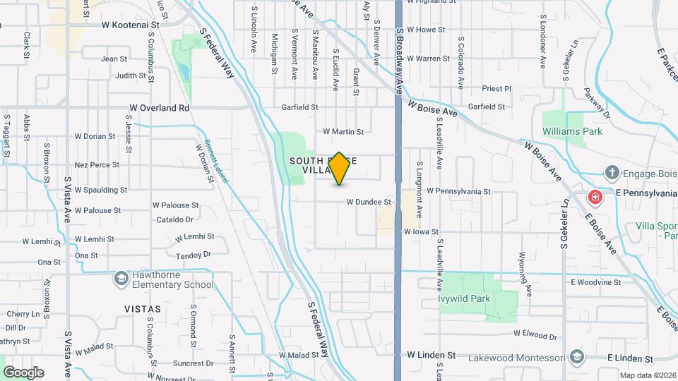 2105 S Euclid Ln Map and Location Details