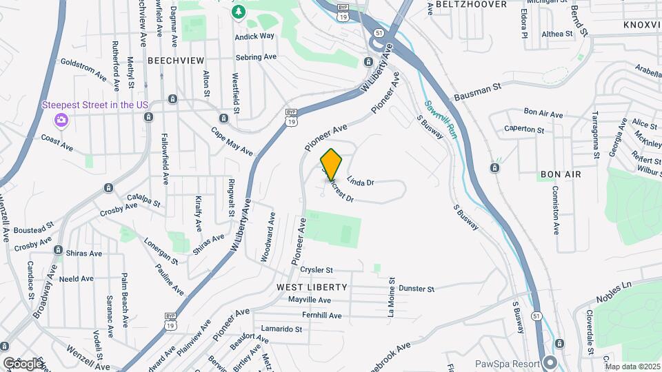 634 Southcrest Dr Map and Location Details