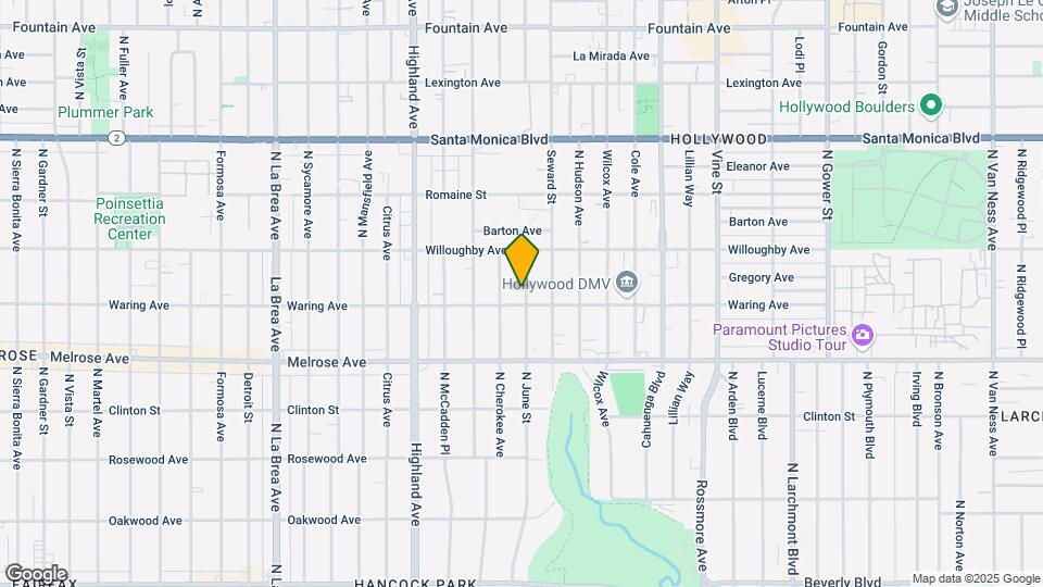 815 N June St Map and Location Details