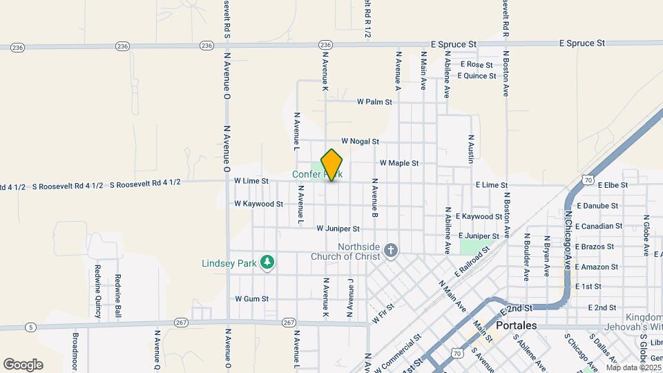 1210 N Avenue K Mapa y Detalles de la Ubicación