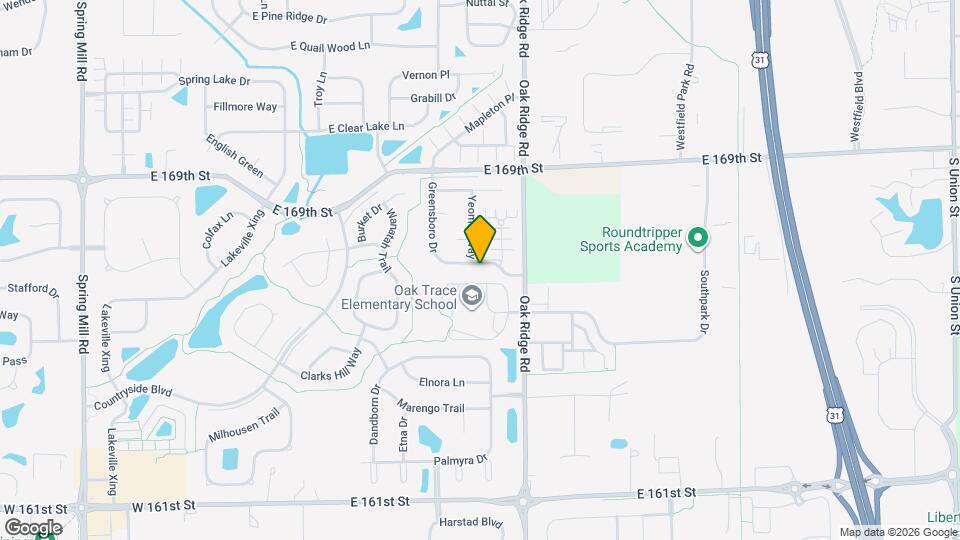 16590 Greensboro Dr Map and Location Details