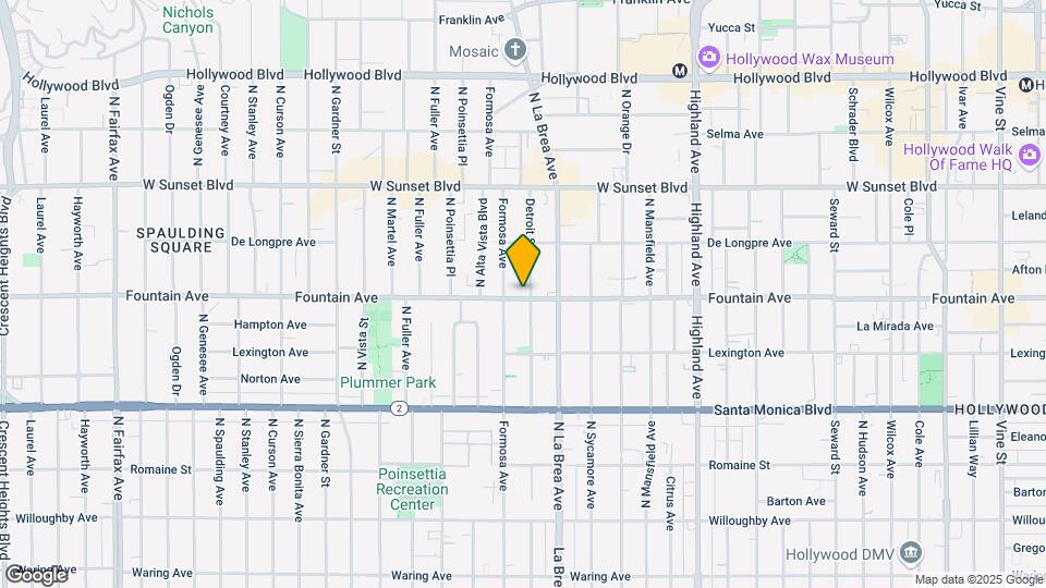 1303 N Detroit St Map and Location Details