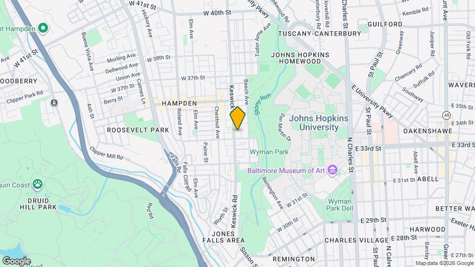 3415 Keswick Rd Mapa y Detalles de la Ubicación