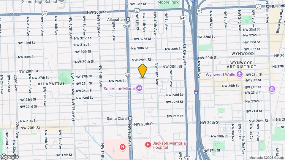 1102 NW 26th St Map and Location Details