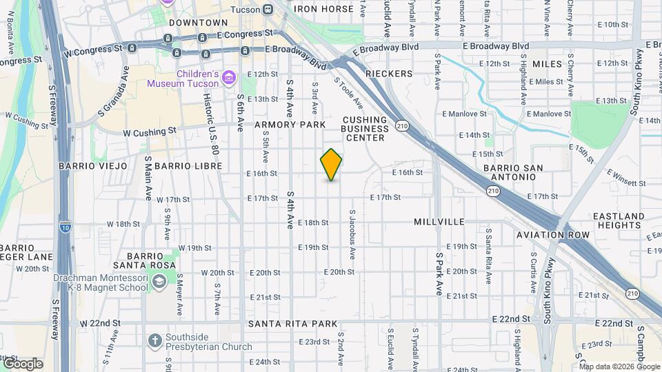 631 S Bean Ave Map and Location Details
