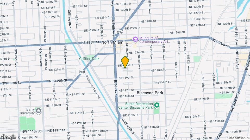 655 NE 120th St Map and Location Details