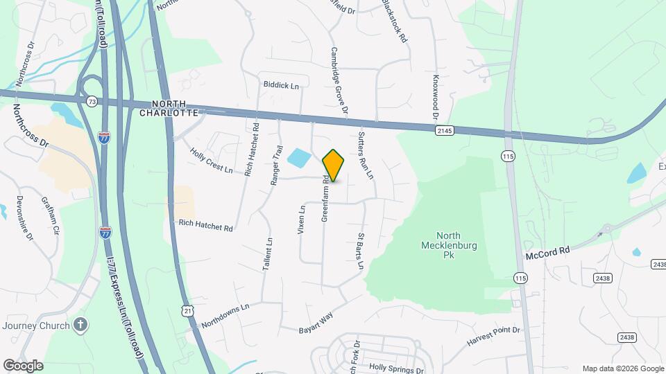 16518 Greenfarm Rd Map and Location Details