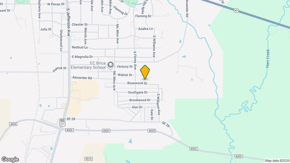 507 Rosewood St Map and Location Details