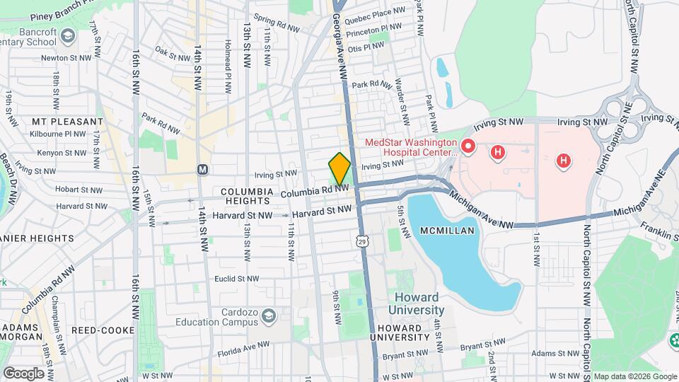 730 Columbia Rd NW, Unit 1 Map and Location Details