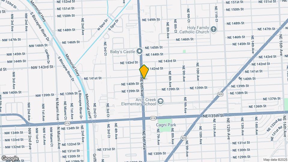 14005 NE 6th Ave Map and Location Details