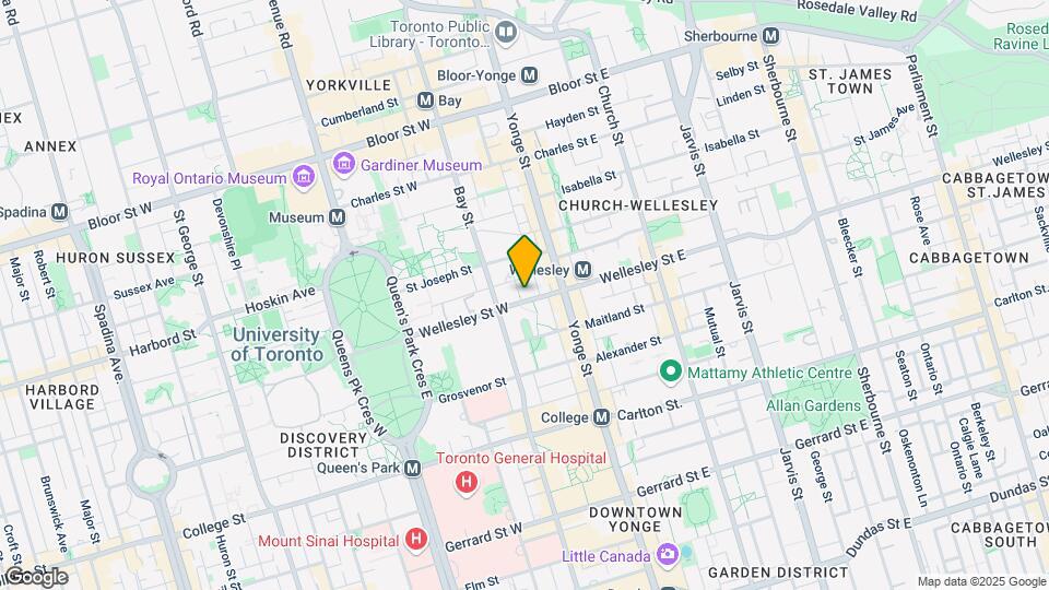 24 Wellesley St W Map and Location Details