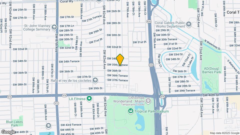8001 SW 36th St Map and Location Details