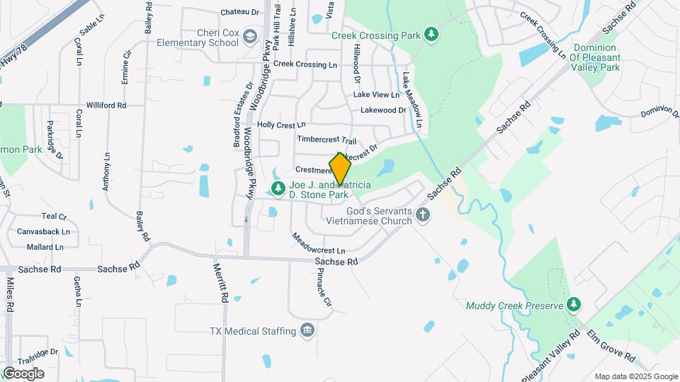6214 Crestridge Ln Map and Location Details