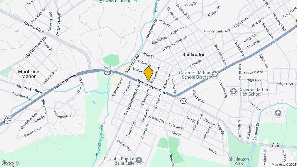 203 W Lancaster Ave Map and Location Details