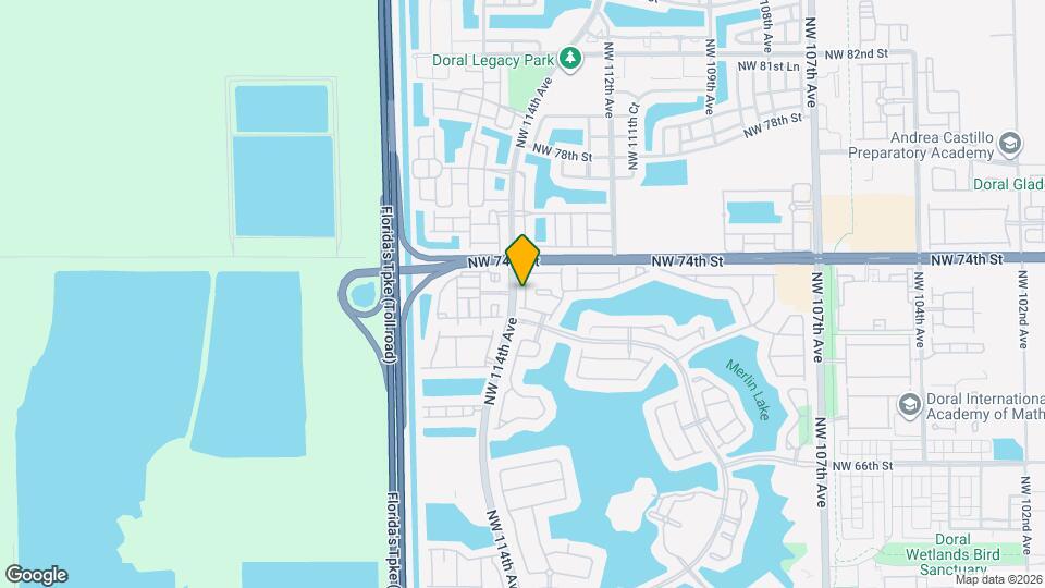 7262 NW 113th Pl Map and Location Details