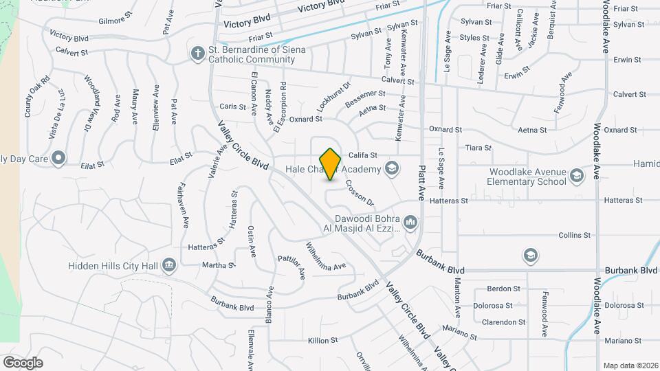 5749 Larryan Dr Map and Location Details