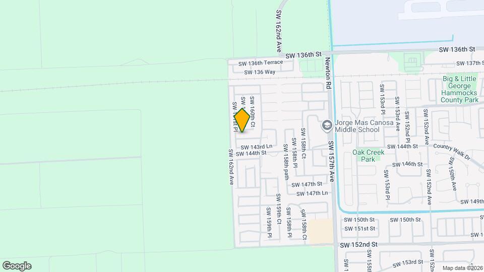 16147 SW 143rd St Mapa y Detalles de la Ubicación
