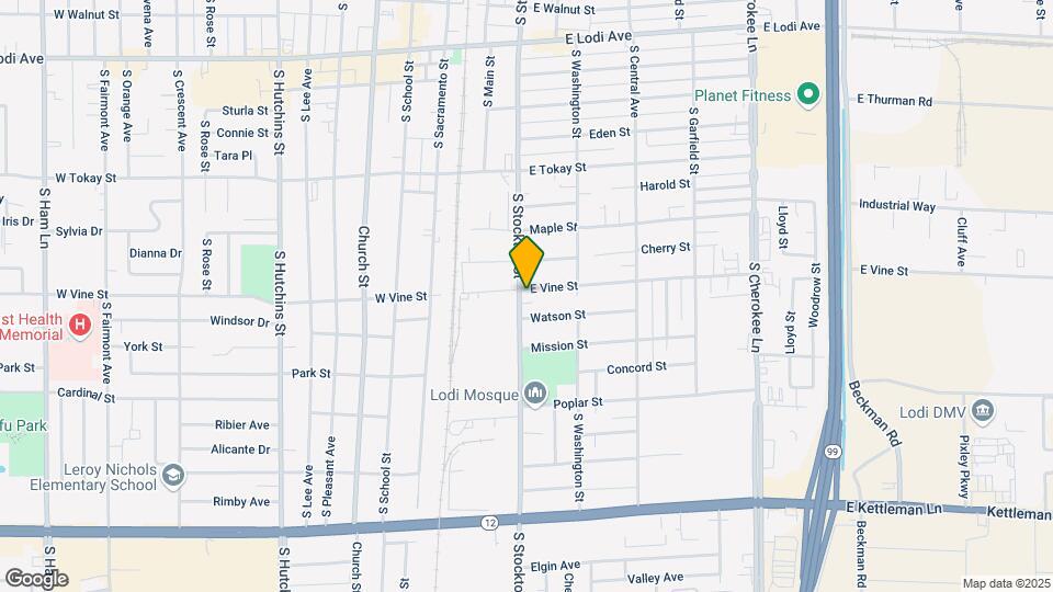 200-208 E Vine St Mapa y Detalles de la Ubicación
