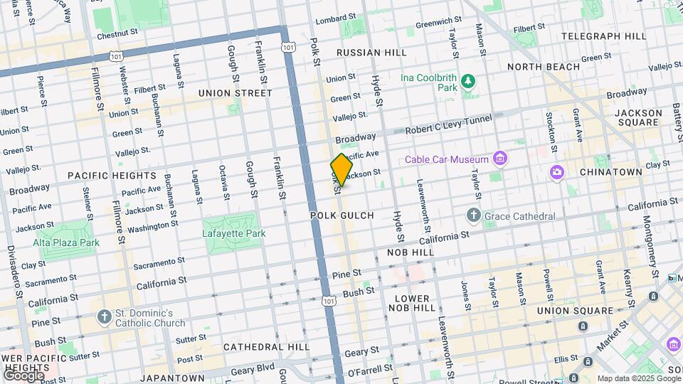 1800 Polk St Map and Location Details