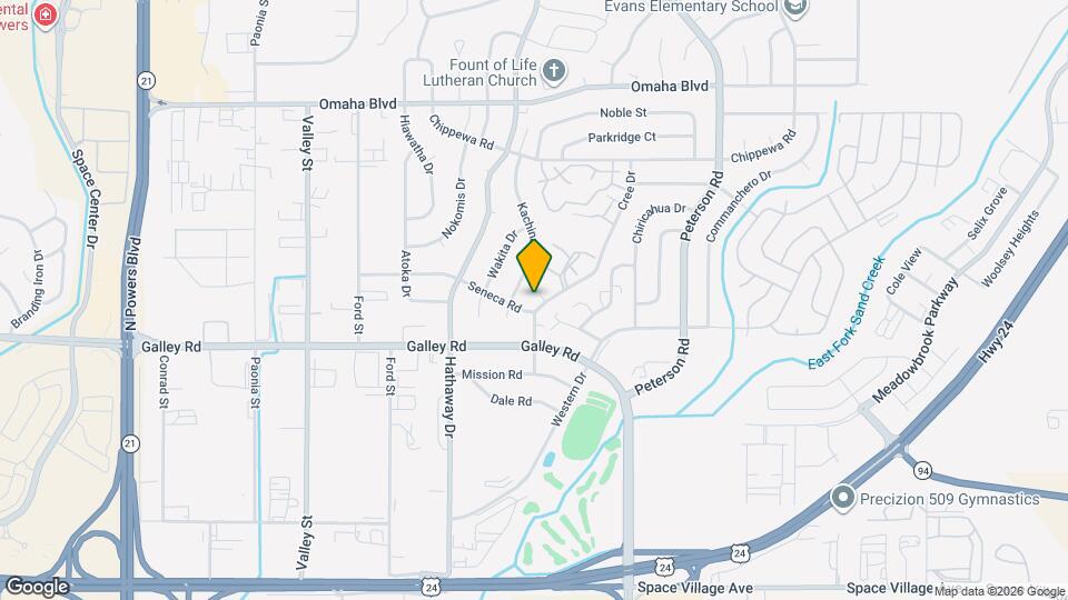 1116 Cree Dr Map and Location Details