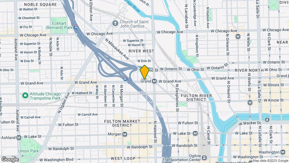 840 W Grand Ave Map and Location Details