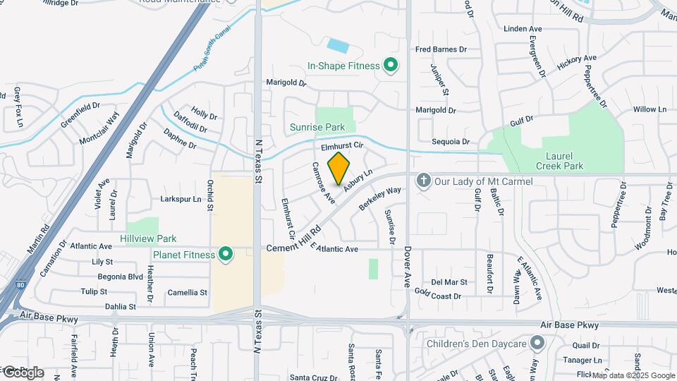 516 Asbury Ln Mapa y Detalles de la Ubicación