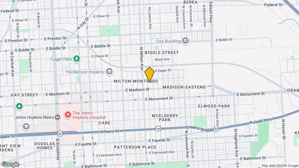 809 N Rose St Mapa y Detalles de la Ubicación