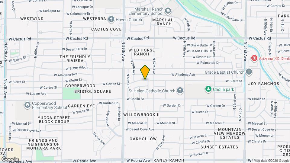 5731 W Cortez St Map and Location Details