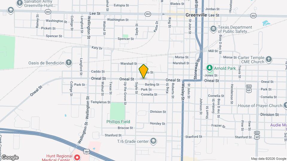 3401 Oneal St Map and Location Details