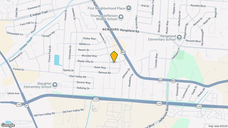 4306 Shady Villa Dr Map and Location Details