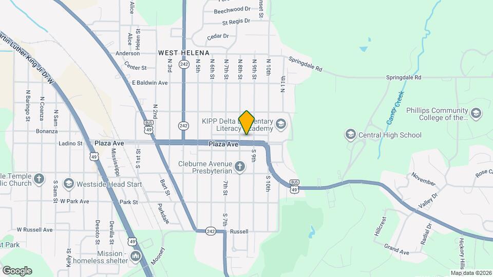 814 Plaza Ave Map and Location Details