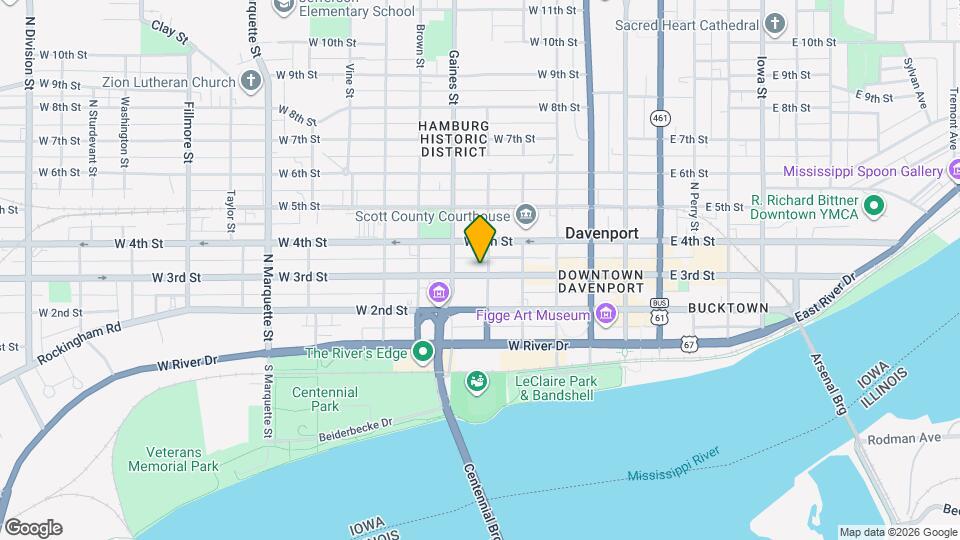 602 W 3rd St Map and Location Details