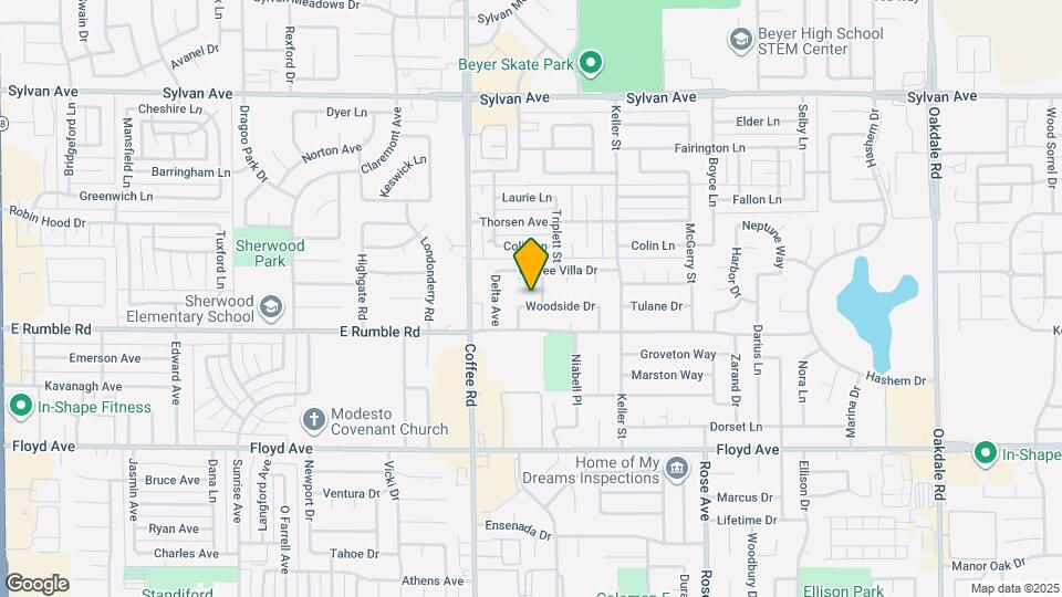 1333 Woodside Dr Map and Location Details