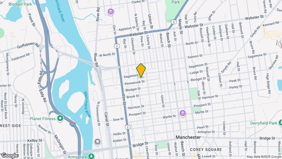 51 Pennacook St Map and Location Details