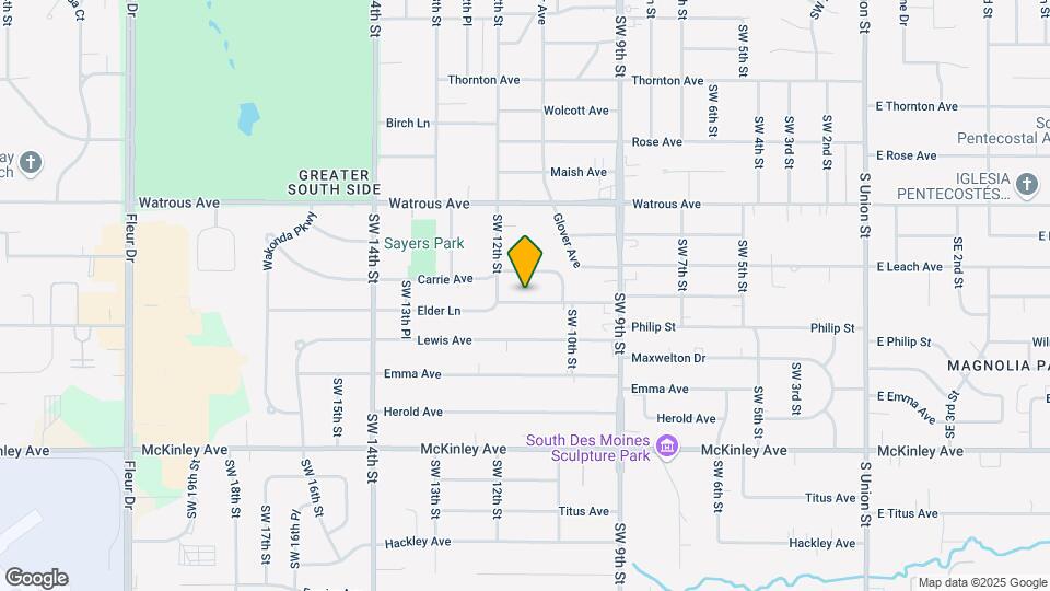 1105 Elder Ln Map and Location Details