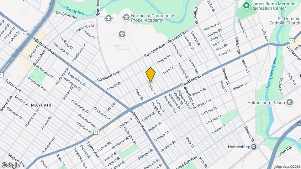 3513 Vista St Map and Location Details