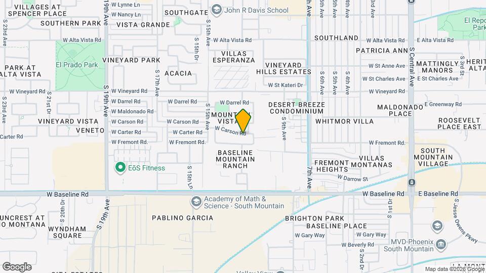 1207 W Carson Rd Map and Location Details