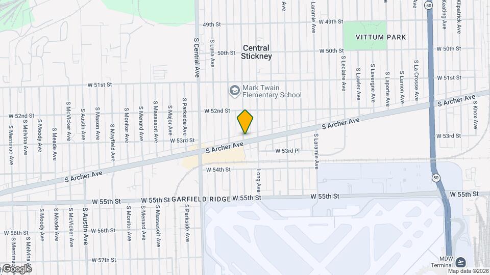 5802 S Archer Ave, Unit B Map and Location Details