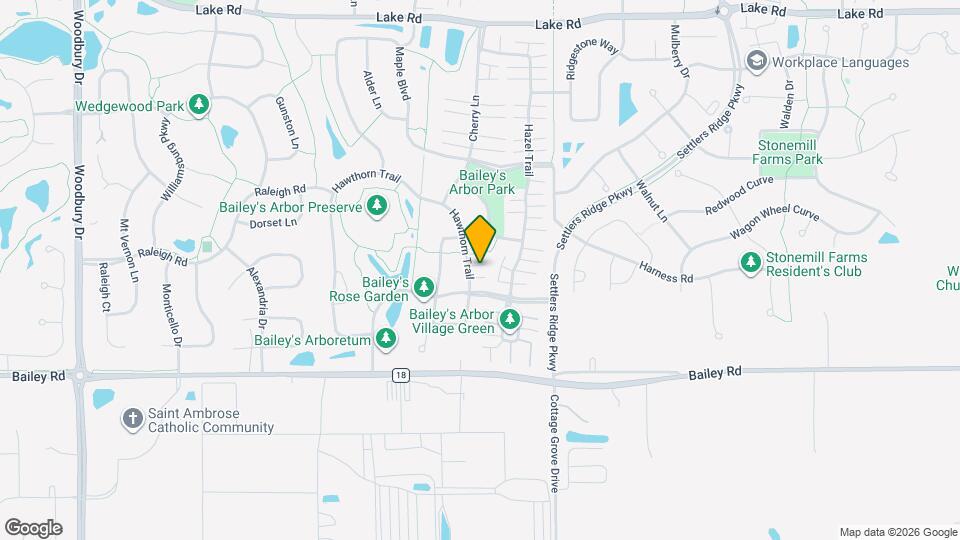 10800 Hawthorn Trail Map and Location Details